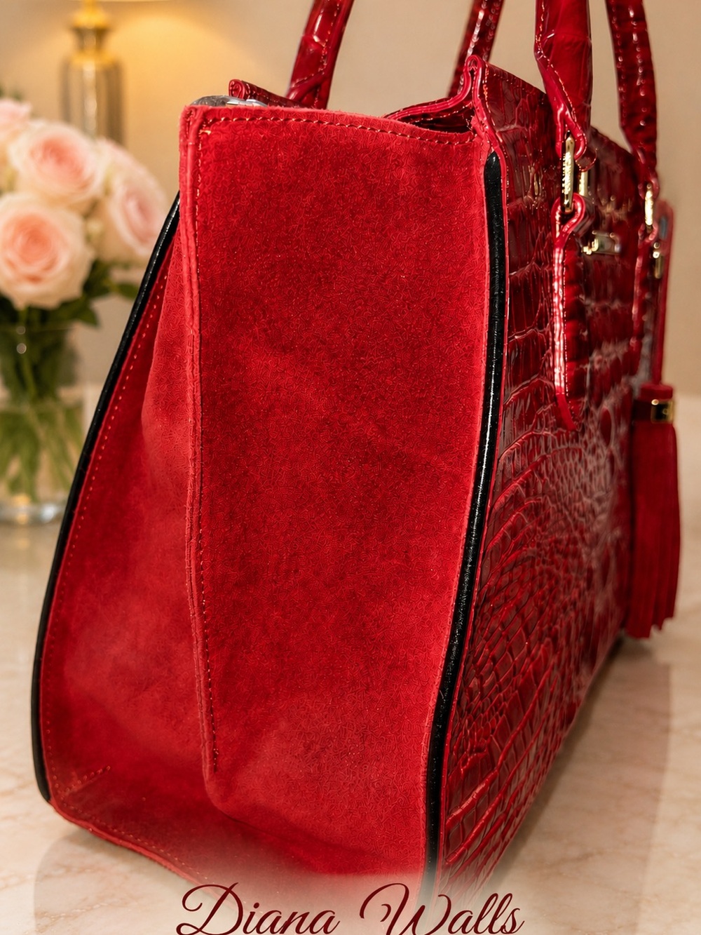 Brahmin Scarlet Lausanne Priscilla, NWT, HTF, RARE* - Picture 3 of 7